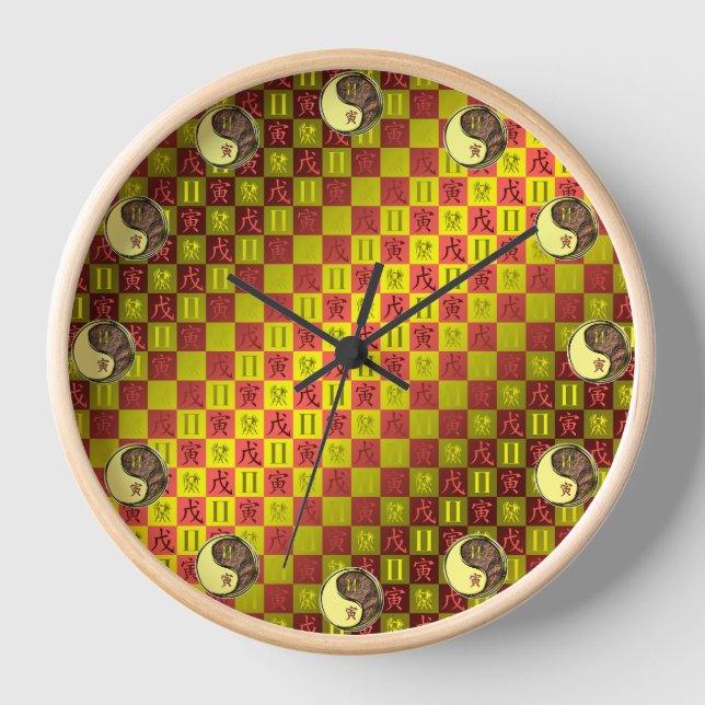 Zwillinge & Erdtiger Uhr (Vorderseite)