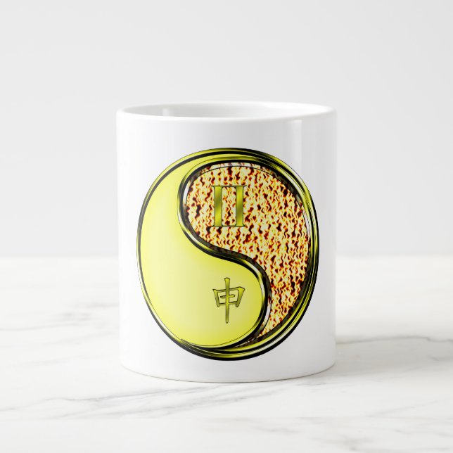 Zwillinge & Feueraffe Jumbo-Tasse (Vorderseite)