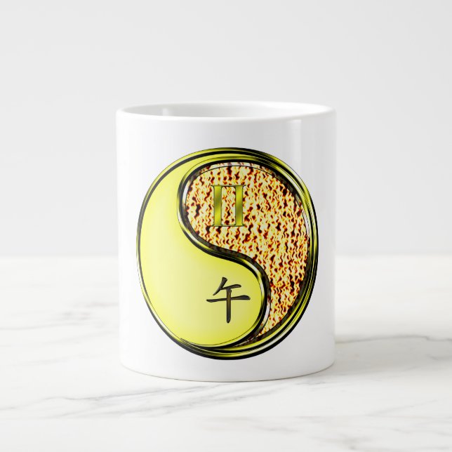 Zwillinge & Feuerpferd Jumbo-Tasse (Vorderseite)