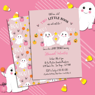 Zwillinge-Geister Halloween-Baby-Party-Einladung i Einladung