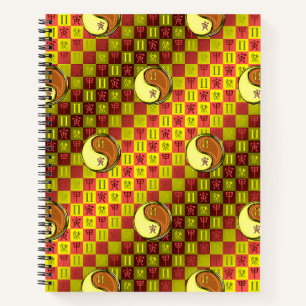 Zwillinge & Holz Tiger Notizbuch