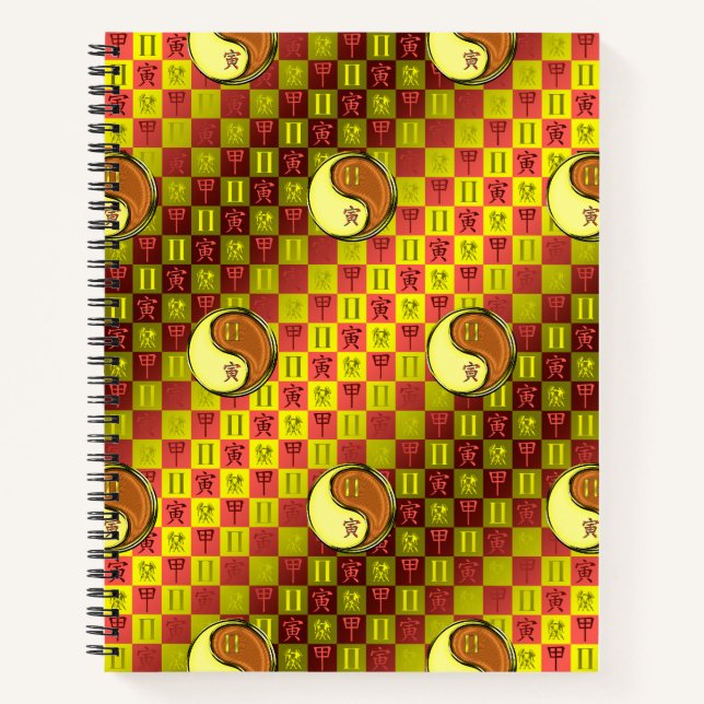 Zwillinge & Holz Tiger Notizbuch (Vorderseite)
