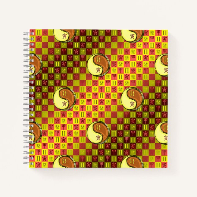 Zwillinge & Holz Tiger Notizbuch (Vorderseite)