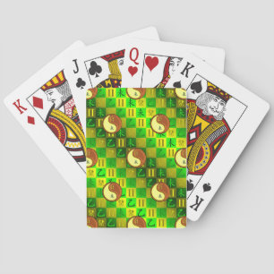 Zwillinge & Holz Ziege Spielkarten