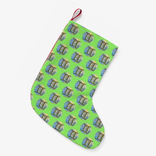 Zwillinge Kleiner Weihnachtsstrumpf (Vorderansicht (hängend))