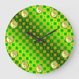 Zwillinge & Metall Ziege Große Wanduhr