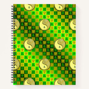 Zwillinge & Metall Ziege Notizbuch