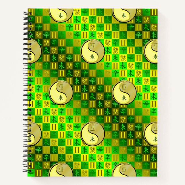 Zwillinge & Metall Ziege Notizbuch (Vorderseite)