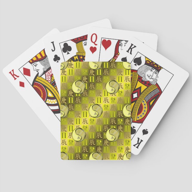 Zwillinge & Metalldrache Spielkarten (Rückseite)