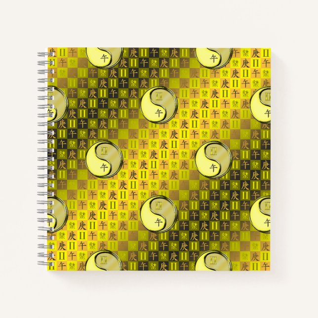 Zwillinge & Metallpferd Notizbuch (Vorderseite)