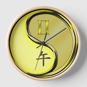 Zwillinge & Metallpferd Uhr