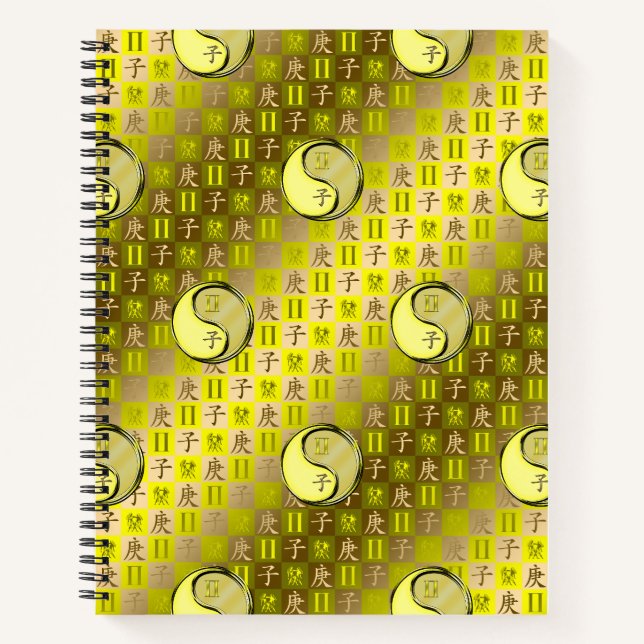 Zwillinge & Metallratte Notizbuch (Vorderseite)