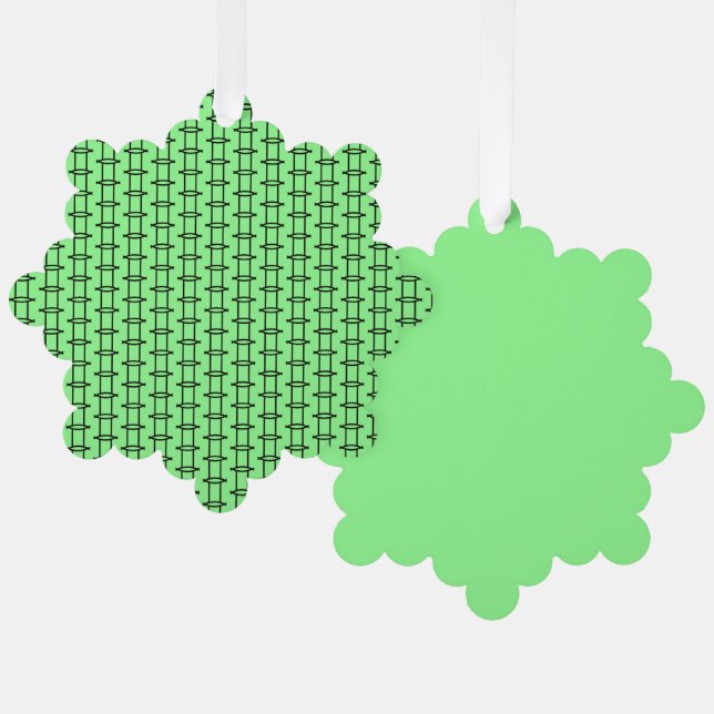 Zwillinge Ornament Karte (Vorderseite/Rückseite)