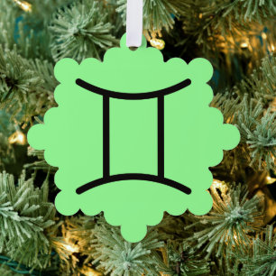 Zwillinge Ornament Karte