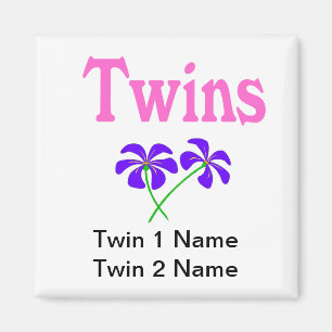 Zwillinge (Rosa) Magnet