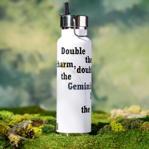 Zwillinge Spaß und inspirierendes Design für den t Trinkflasche