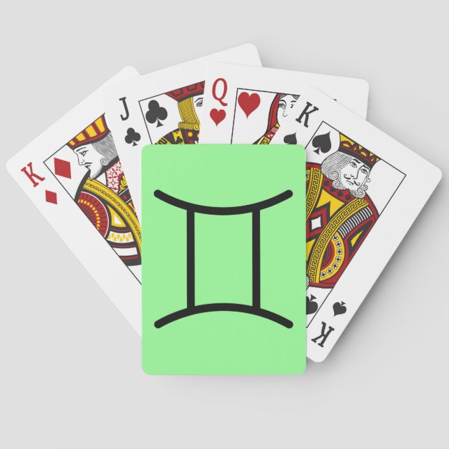 Zwillinge Spielkarten (Rückseite)