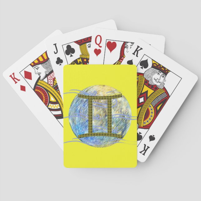 Zwillinge Spielkarten (Rückseite)