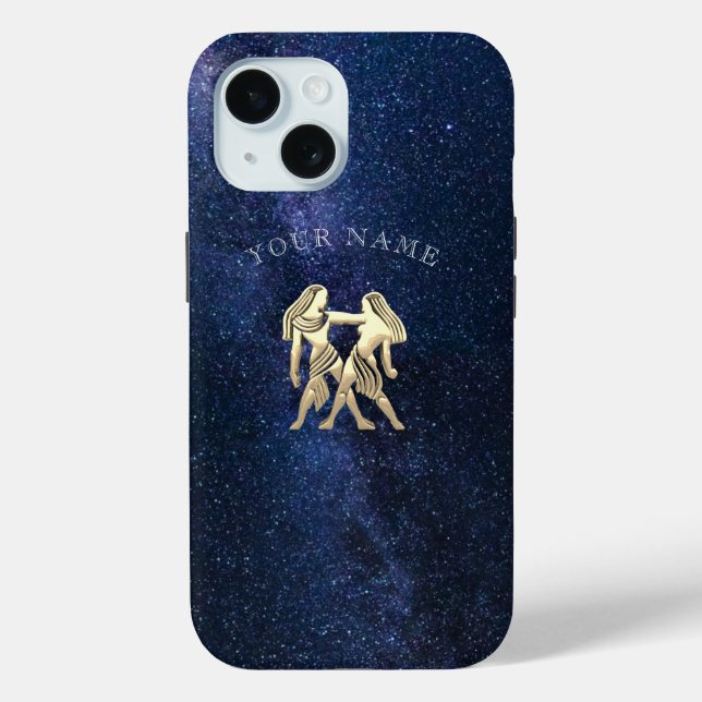 Zwillinge Sternzeichen Case-Mate iPhone Hülle (Rückseite)