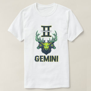 Zwillinge-Sternzeichen modernes Cyber-E-Sport-Mask T-Shirt