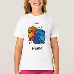 Zwillinge Sternzeichen Pop Art - Retro Himmelszwil T-Shirt