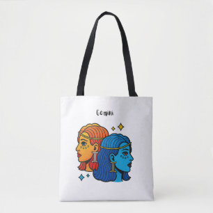 Zwillinge Sternzeichen Pop Art - Retro Himmelszwil Tasche