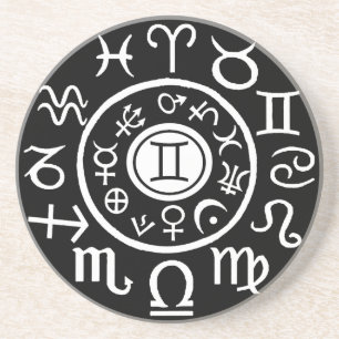 Zwillinge Tierkreiszeichen Getränkeuntersetzer