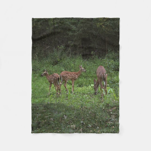 Zwillinge und ihre Mutter Fleecedecke (Vorderseite)