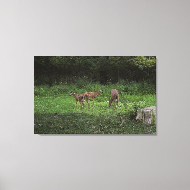 Zwillinge und ihre Mutter Leinwanddruck (Vorderseite)