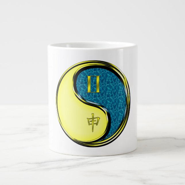 Zwillinge & Wasser-Affe Jumbo-Tasse (Vorderseite)
