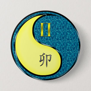 Zwillinge & Wasserkaninchen Button