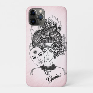 Zwillinge Zodiac Symbol und Zeichen Rosa Case-Mate iPhone Hülle