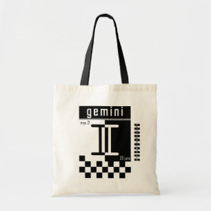 Zwillinge Zwei-Ton Tierkreis-Tasche Tragetasche