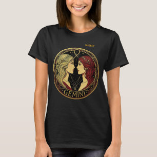 Zwillinge Zwillings-Sternzeichen-Symbol für Frauen T-Shirt