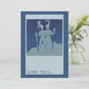 Zwillinge Zwillingssternbild Vintage Zodiac Astrol
