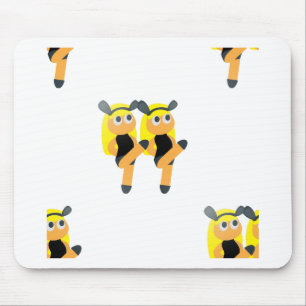 Zwillings-Emoji Mousepad