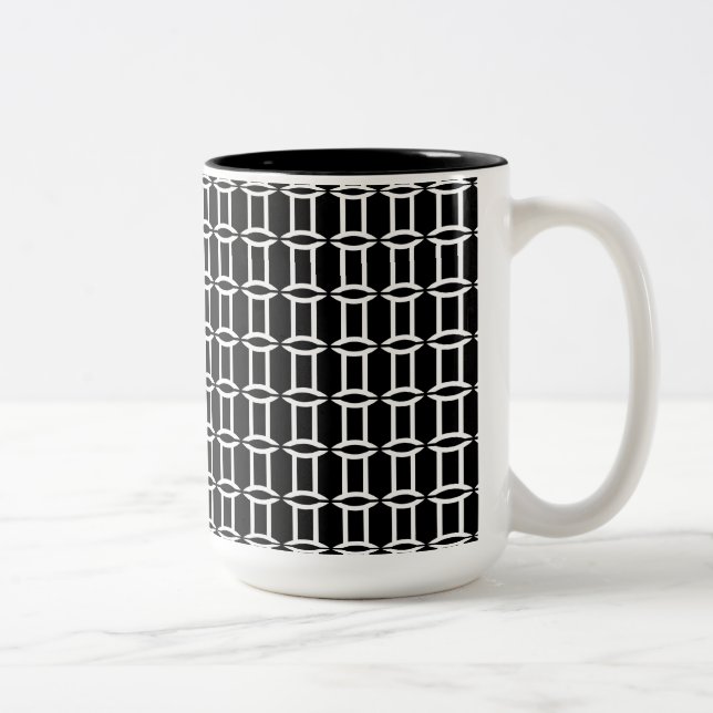 Zwillings-Kaffee-Tasse Zweifarbige Tasse (Rechts)
