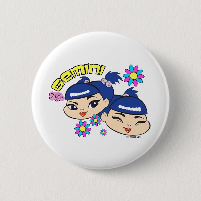 Zwillings-Knopf Button (Vorderseite)