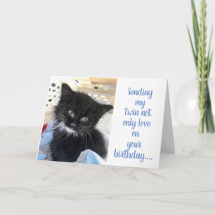 **ZWILLINGS-Schwester**  DEIN GEBURTSTAGSWUNSCH &  Karte