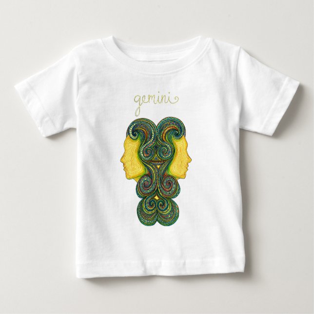 Zwillings-Symbol Baby T-shirt (Vorderseite)