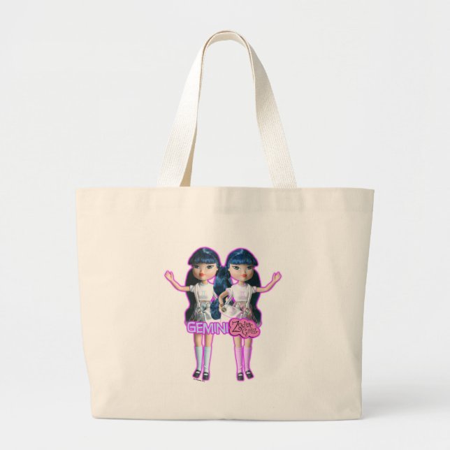Zwillings-Taschen-Tasche Jumbo Stoffbeutel (Vorne)