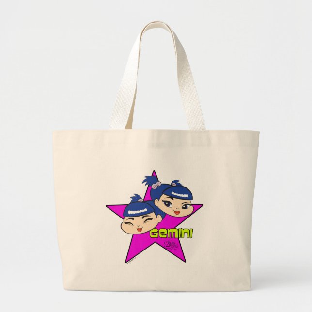 Zwillings-Taschen-Tasche Jumbo Stoffbeutel (Vorne)