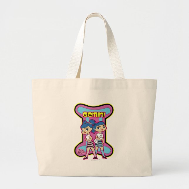 Zwillings-Taschen-Tasche Jumbo Stoffbeutel (Vorne)