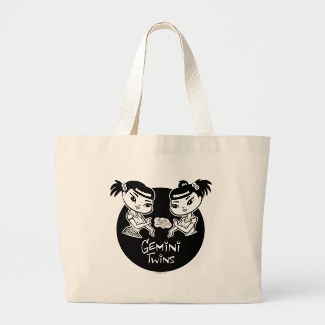 Zwillings-Taschen-Tasche Jumbo Stoffbeutel (Vorne)