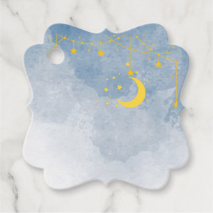 Zwillingsdusche, Sonne, Mond, Sterne Geschenkanhänger