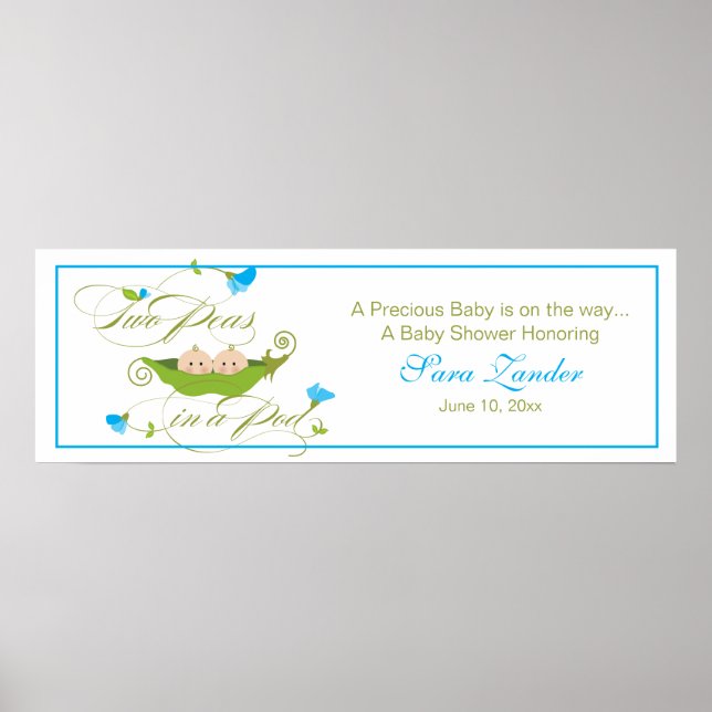 Zwillingserbse | Ping-Banner Poster (Vorne)