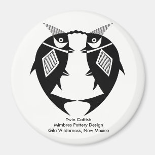 Zwillingsfische, Teppiche aus Mimbres Magnet