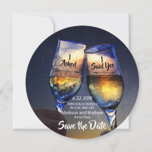 Zwillingsflame Speichern Sie die Daten Save the Da Save The Date