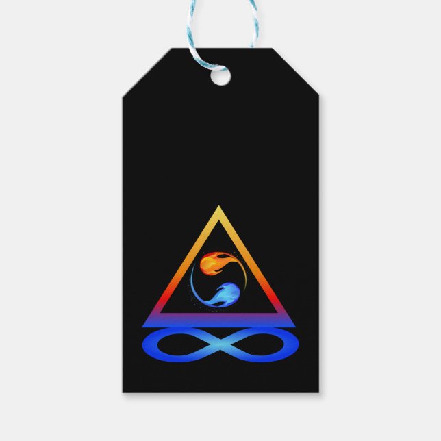 Zwillingsflame Symbol- Geschenkanhänger (Vorderseite)