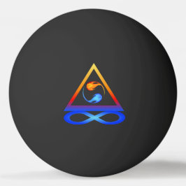 Zwillingsflame Symbol- Tischtennisball